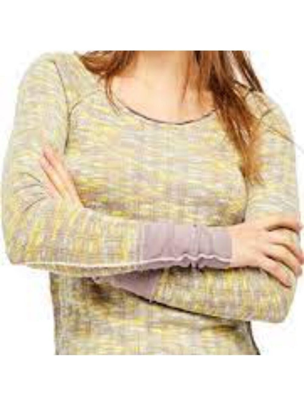 Free People Space Out Long Sleeve Knit Top